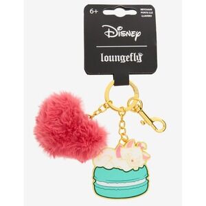 NEW! Loungefly‎ Disney The Aristocats Marie Macaron Pom Pom Multi Charm Keychain